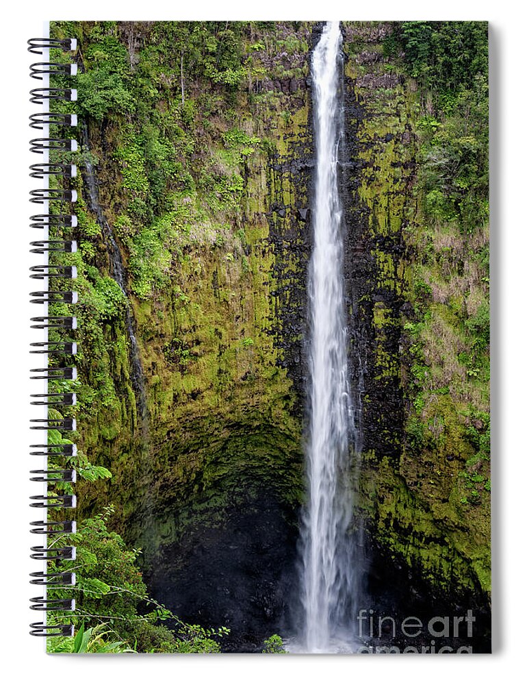 Akaka Falls State Park Spiral Notebook featuring the photograph Akaka Falls by Al Andersen