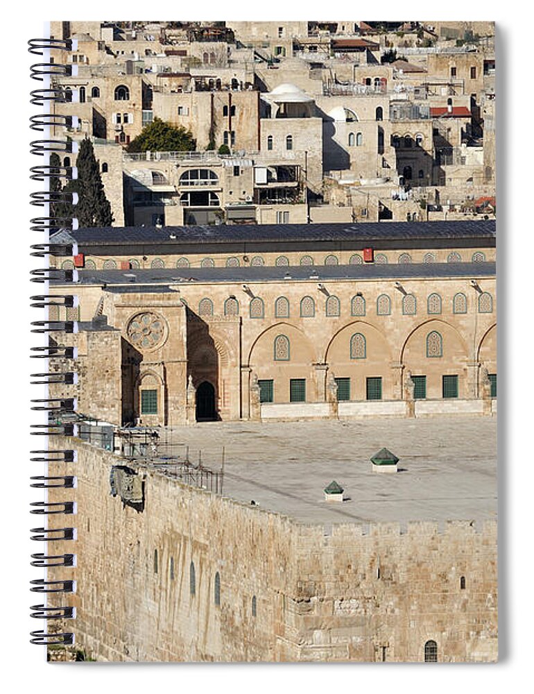 Mosque Spiral Notebook featuring the photograph Al Alqsa Mosque by Madzia71