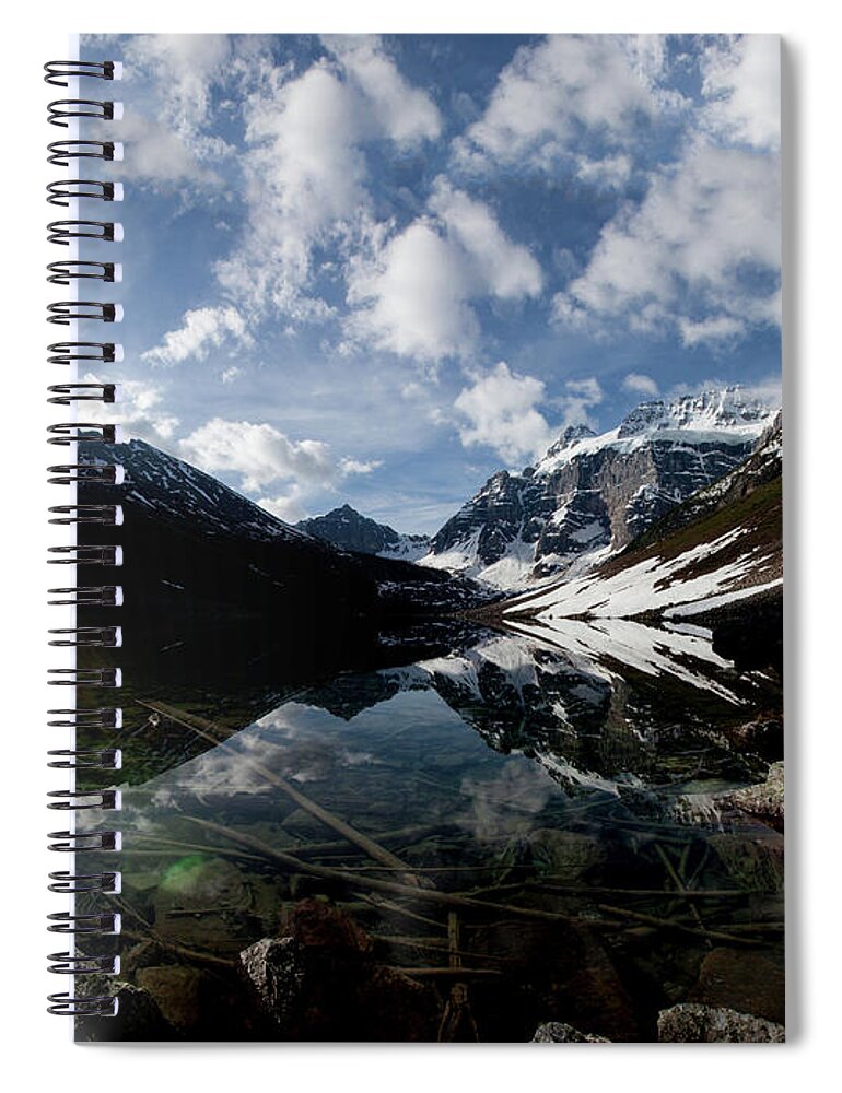 Scenics Spiral Notebook featuring the photograph Alberta Skies by Rudy Malmquist