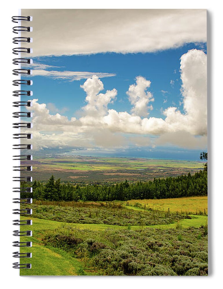 Alii Kula Lavender Spiral Notebook featuring the photograph Alii Kula Lavender Farm by Jeff Phillippi