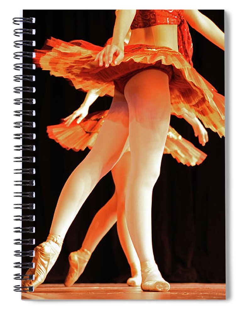 Ballet Dancer Spiral Notebook featuring the photograph Alike Dancers by Vasiliki