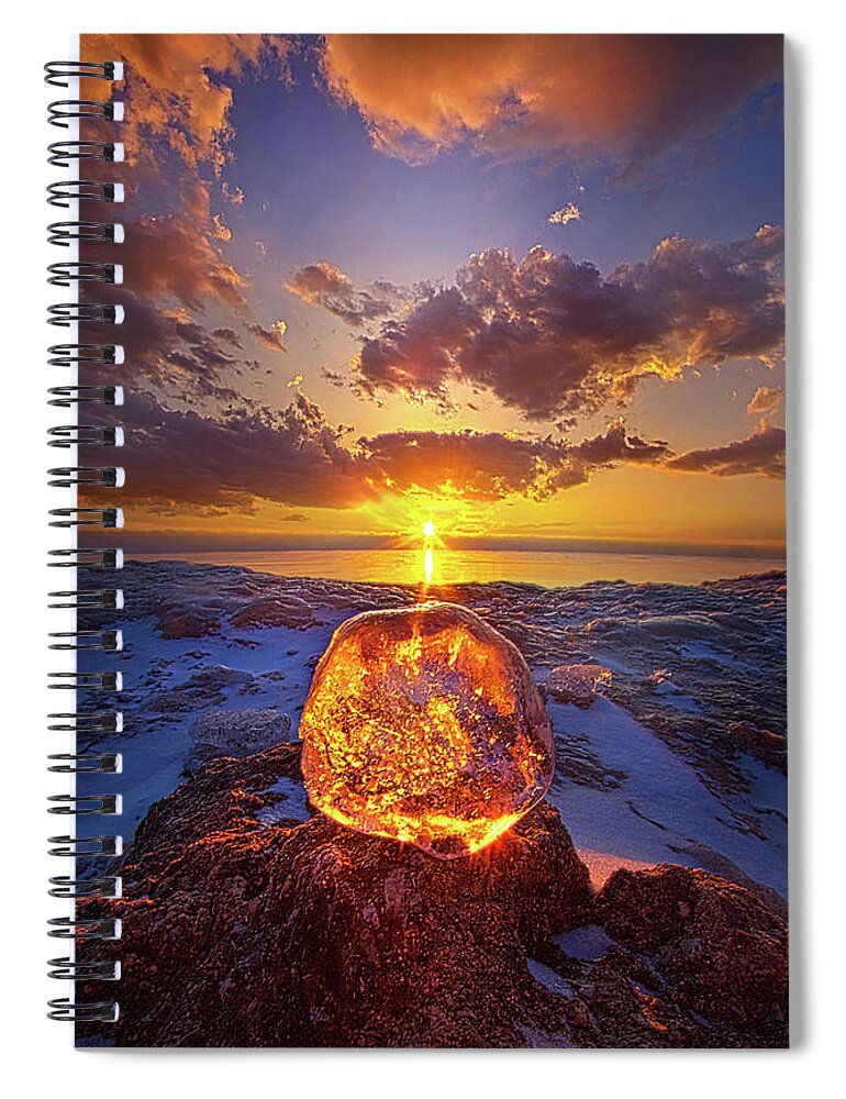 Life Spiral Notebook featuring the photograph All Alone and Trapped in Time by Phil Koch