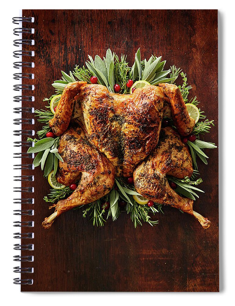 Cuisine At Home Spiral Notebook featuring the photograph All Dressed Up by Cuisine at Home