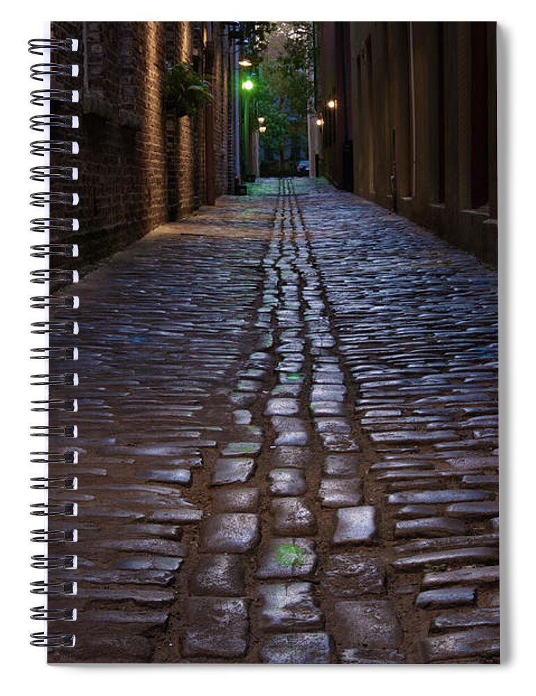 Town Spiral Notebook featuring the photograph Alley Way by Tony Sweet