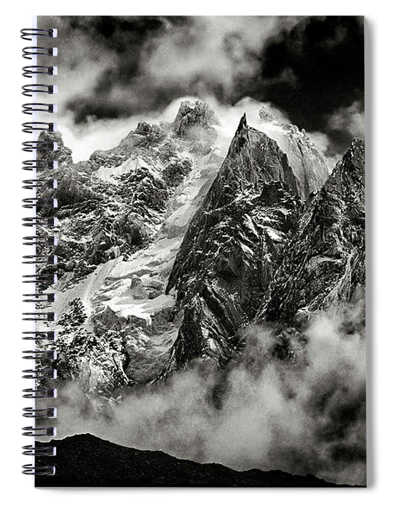 Alps Spiral Notebook featuring the photograph Alps At Chamonix by Robert Woodward