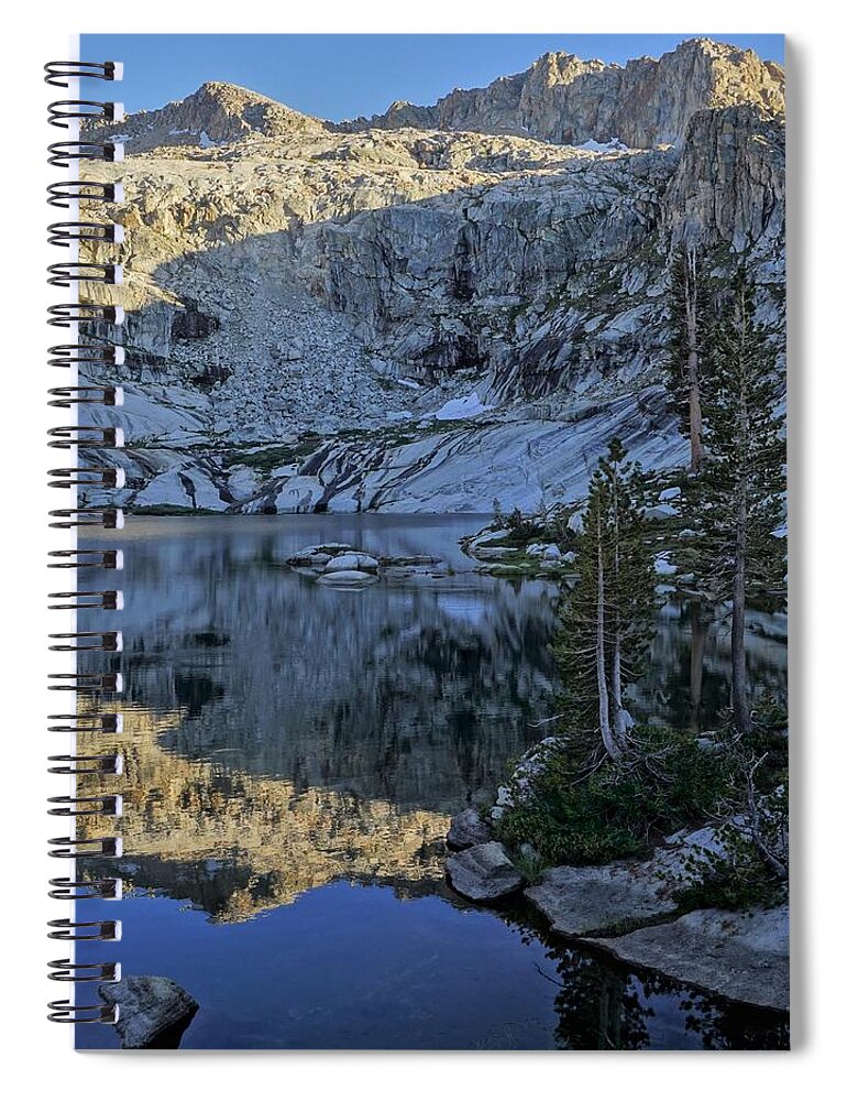 Alta Peak Spiral Notebook featuring the photograph Alta Peak Reflection Sequoia National Park by Brett Harvey