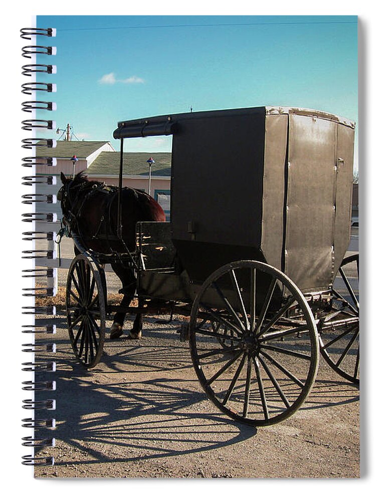 Amish Spiral Notebook featuring the photograph Amish Transportation by Marlenda Clark