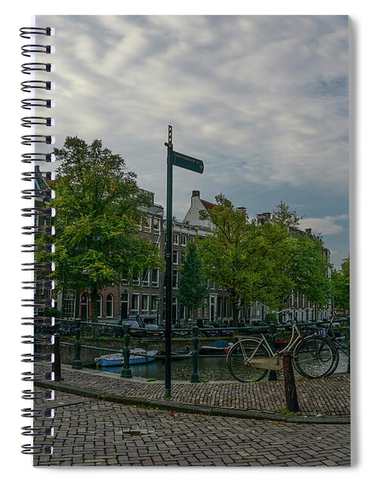 Amsterdam Spiral Notebook featuring the photograph Amsterdam Wave by Brian Kamprath
