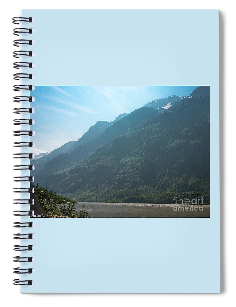 Landscape Spiral Notebook featuring the photograph An Alberta River Bend by David Taylor