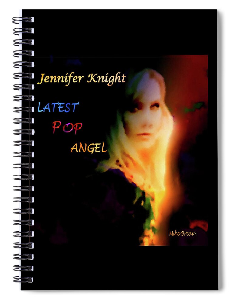An Angel In Our Midst Spiral Notebook featuring the mixed media An Angel In Our Midst by Mike Breau
