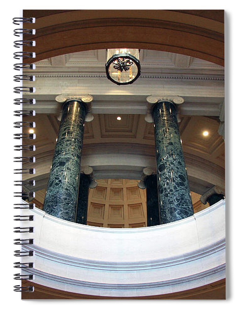 Architecture Spiral Notebook featuring the photograph An Oculus by Cora Wandel