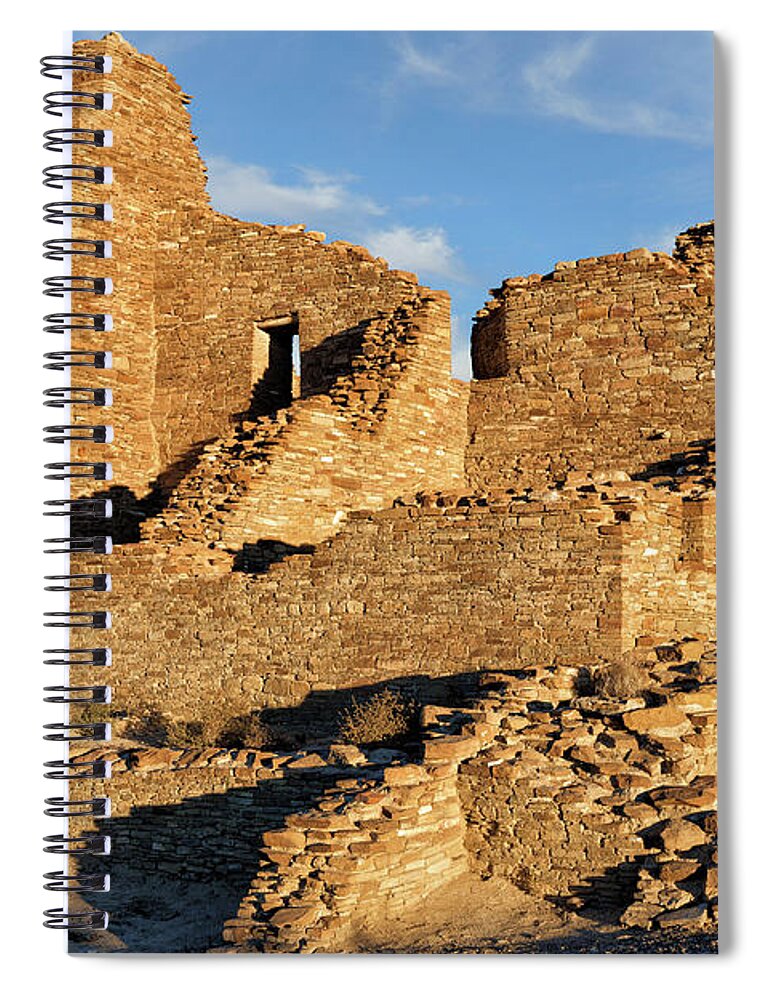 Chaco Canyon Spiral Notebook featuring the photograph Anasazi Masonry by Kathleen Bishop