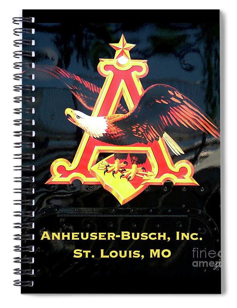 Anheuser-busch Spiral Notebook featuring the photograph Anheuser-Busch Eagle by CAC Graphics