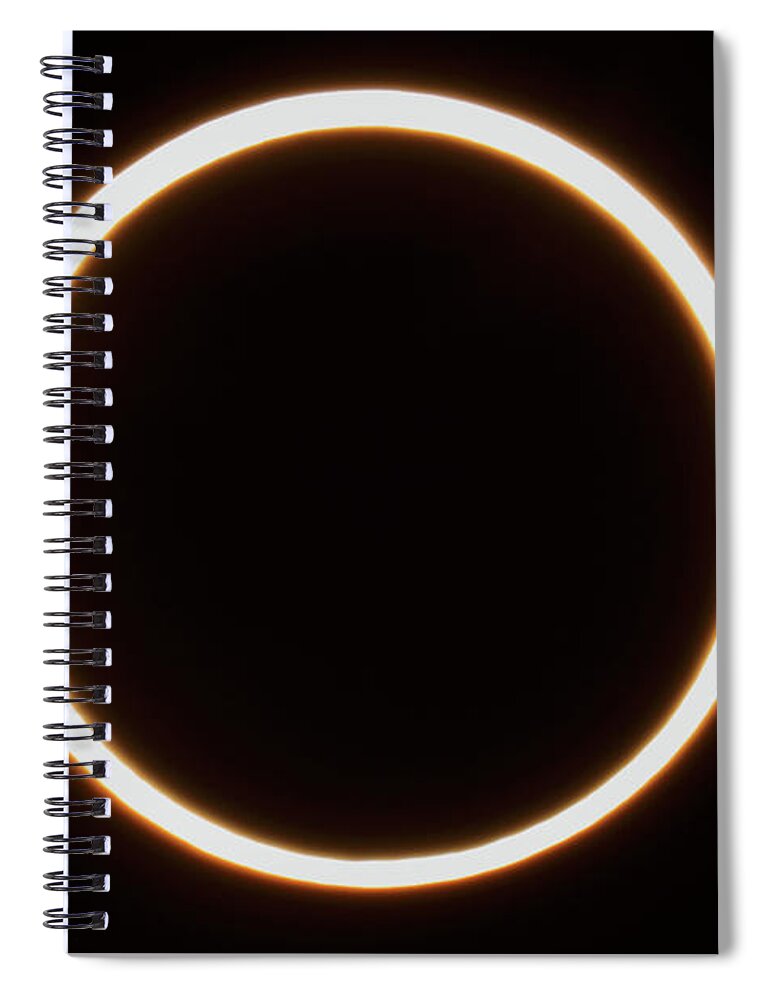 New Mexico Spiral Notebook featuring the photograph Annular Eclipse by A. V. Ley