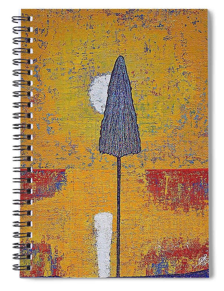 Sunrise Spiral Notebook featuring the painting Another Day at the Office original painting by Sol Luckman
