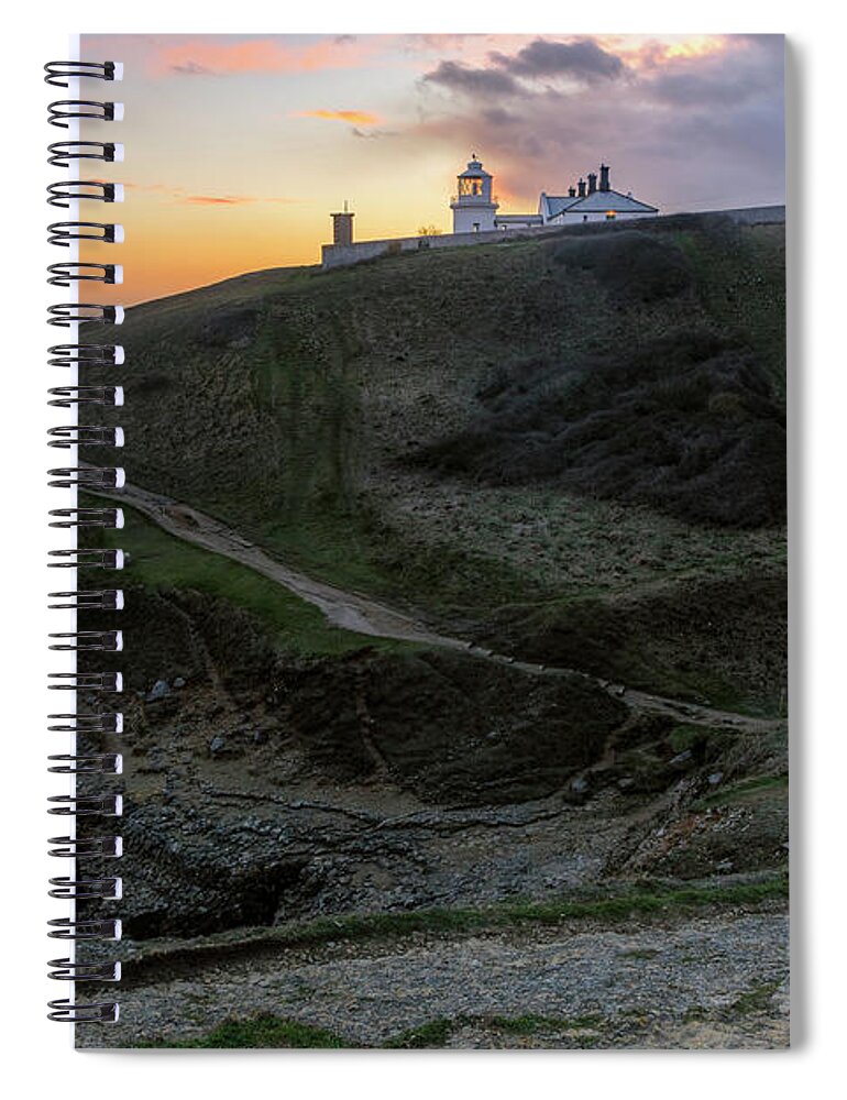 Anvil Point Spiral Notebook featuring the photograph Anvil Point - England by Joana Kruse