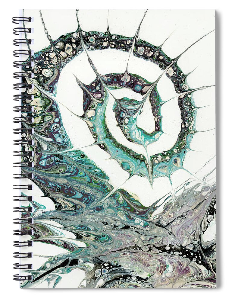 Acrylic Spiral Notebook featuring the painting Apophis by KC Pollak