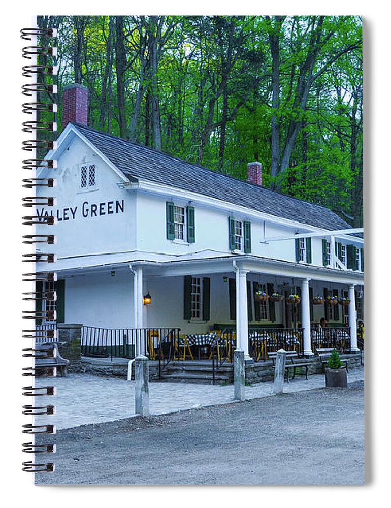 April Spiral Notebook featuring the photograph April at the Valley Green Inn by Bill Cannon