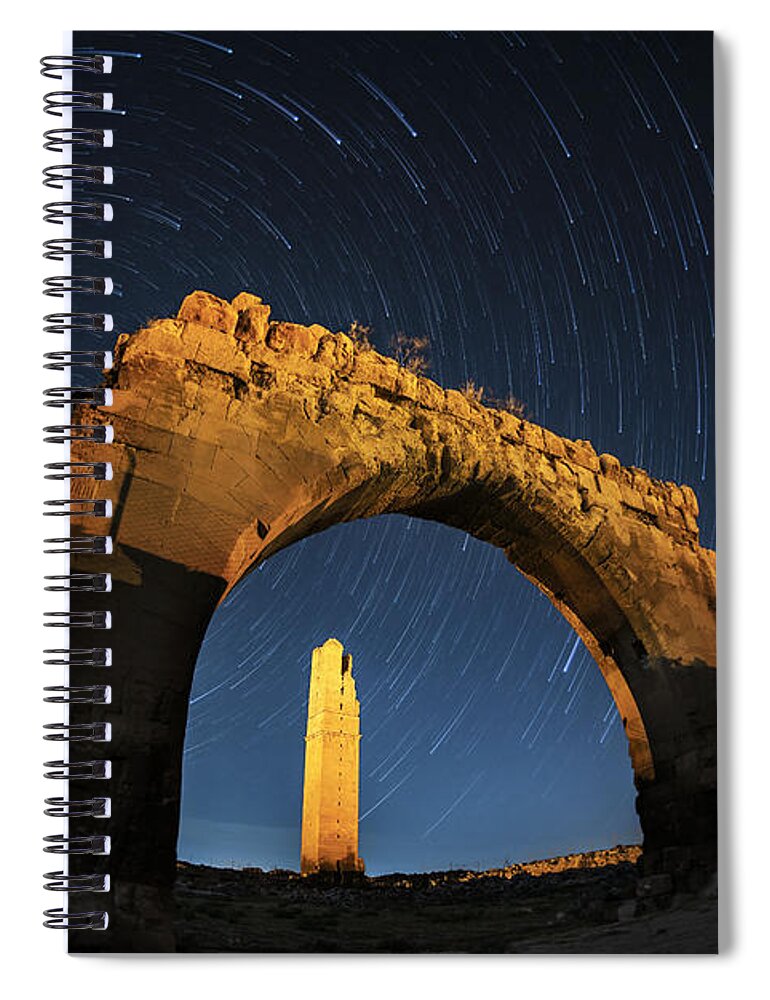 Arch Spiral Notebook featuring the photograph Arch Of Harran by Www.tonnaja.com