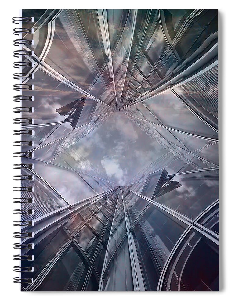 Architecture Spiral Notebook featuring the photograph Architecture by Cheryl Day