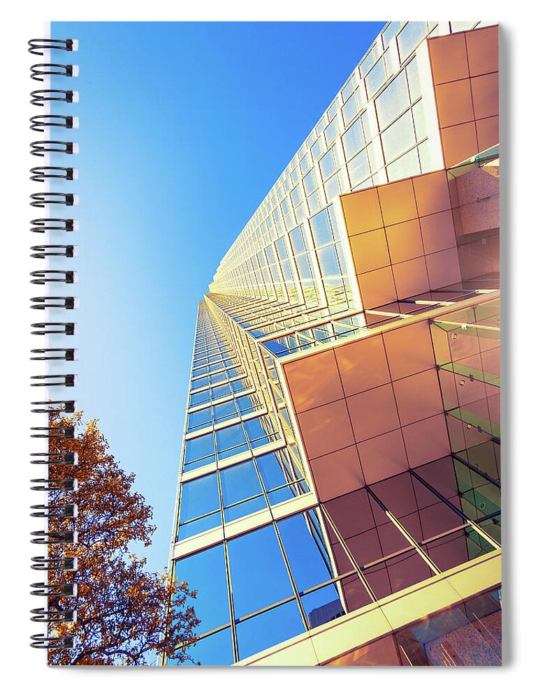 Financial Building Spiral Notebook featuring the photograph Architecture, Dallas Financial District by Moreiso