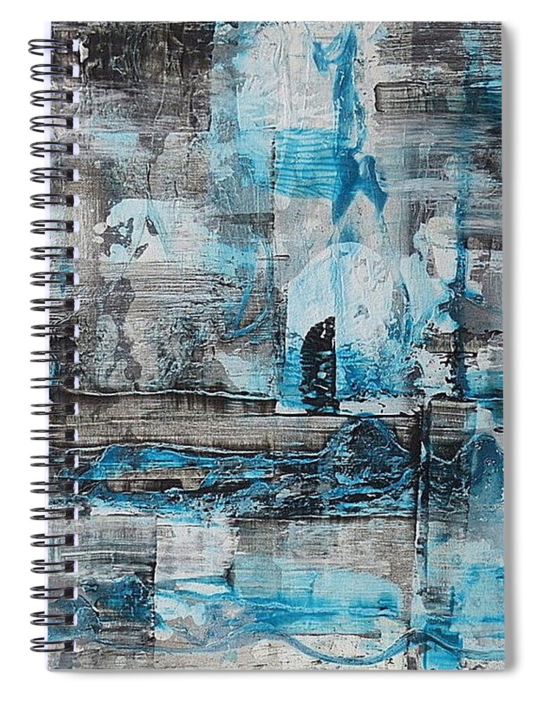 Arctic Spiral Notebook featuring the painting Arctic by 'REA' Gallery