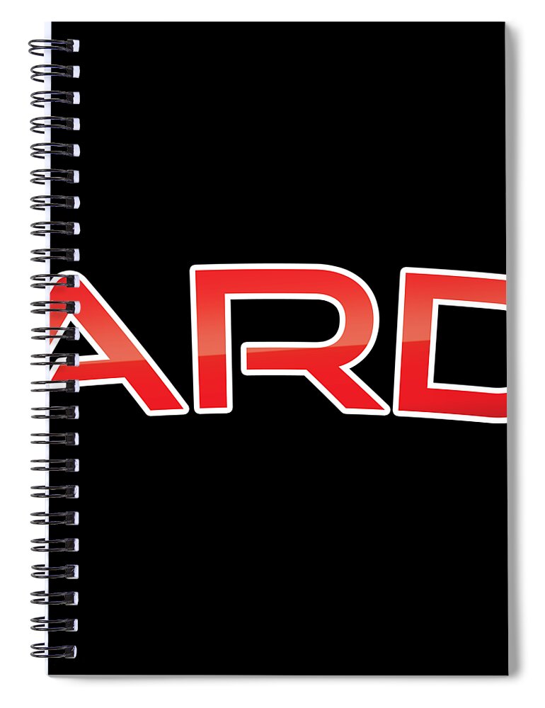 Ard Spiral Notebook featuring the digital art Ard by TintoDesigns