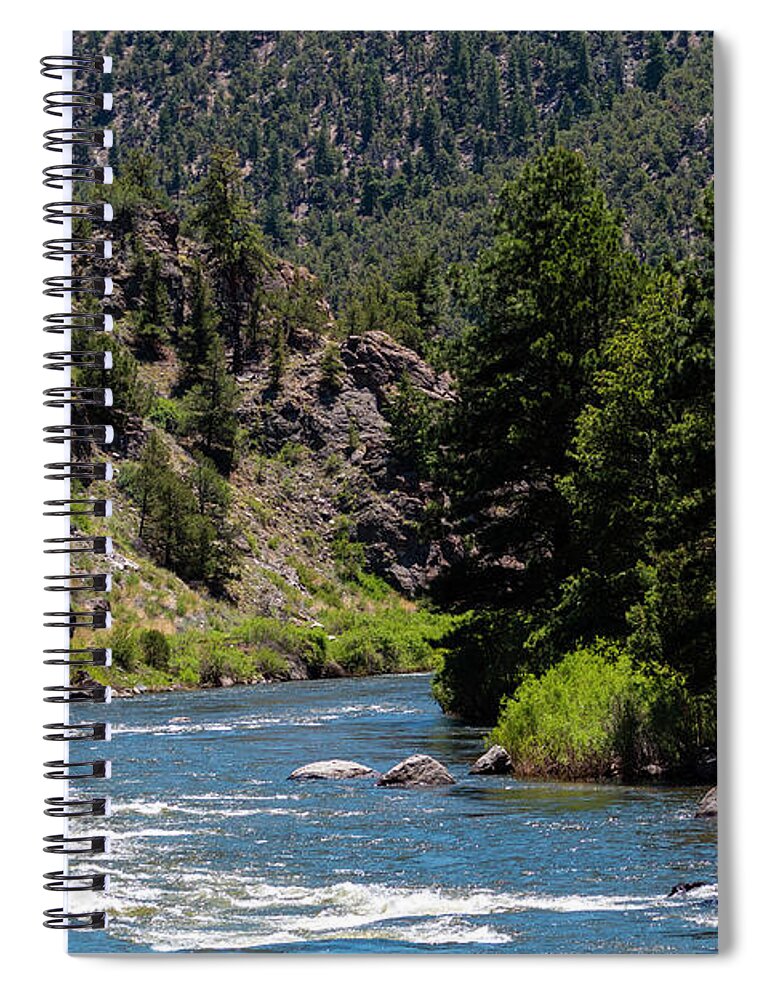 Arkansas River Spiral Notebook featuring the photograph Arkansas River in Brown's Canyon Natinoal Monument by Steven Krull