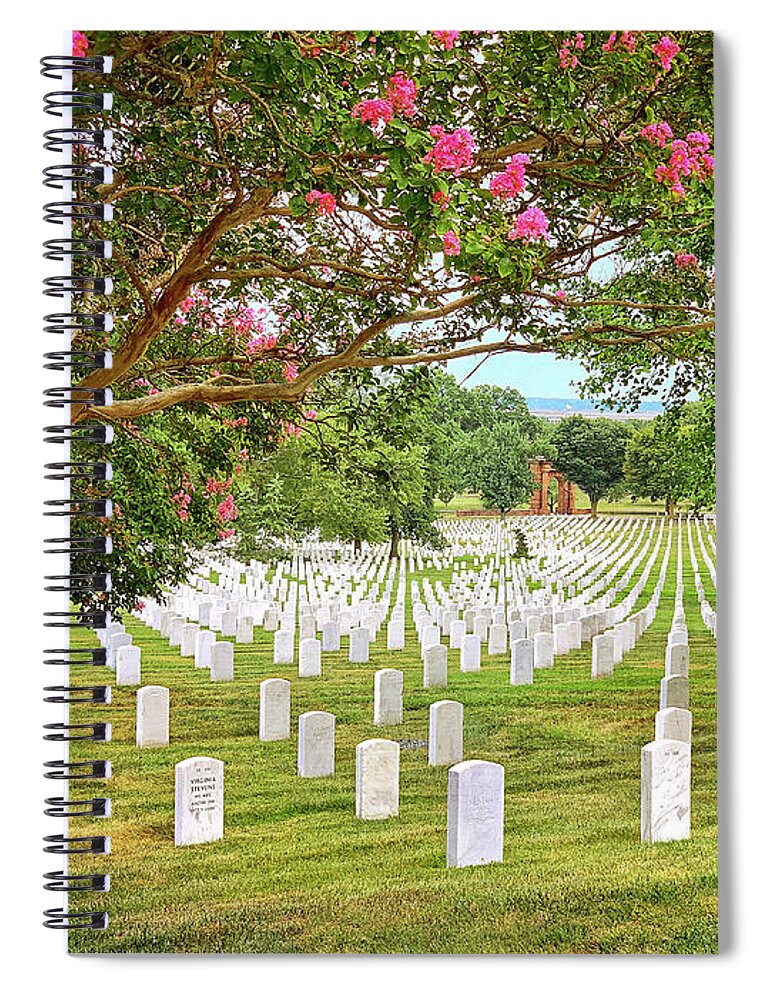 Arlington National Cemetery Spiral Notebook featuring the photograph Arlington Cemetery 1 by Jill Love