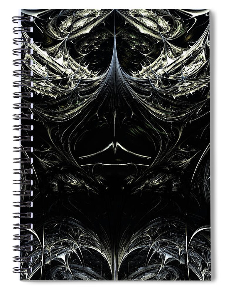 Armor Spiral Notebook featuring the digital art Armor #3 by Bernie Sirelson