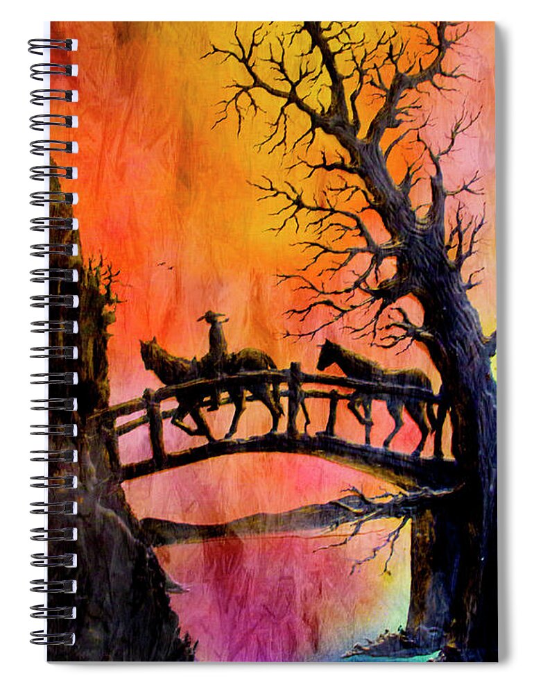 Sustag Spiral Notebook featuring the photograph Art at Sustag, Ecuador by Al Bourassa