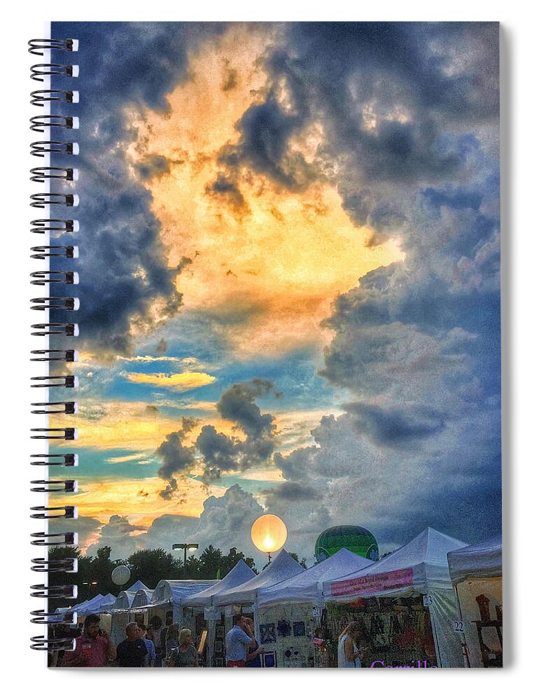 Sky Spiral Notebook featuring the photograph Art Fair Heaven by Ruben Carrillo