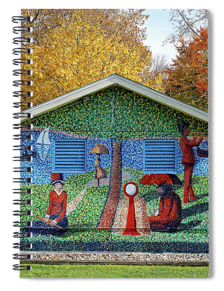 Saugatuck Michigan Spiral Notebook featuring the photograph Art In The Park by Kathi Mirto