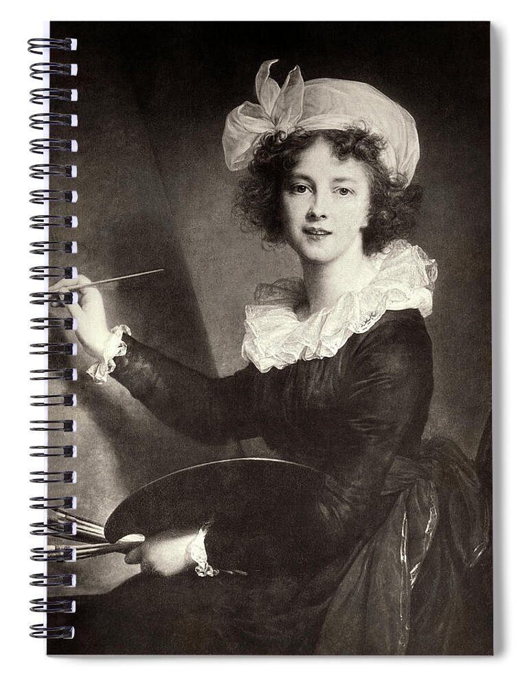 1 Person Spiral Notebook featuring the photograph Artist Elisabeth Le Brun by Underwood Archives