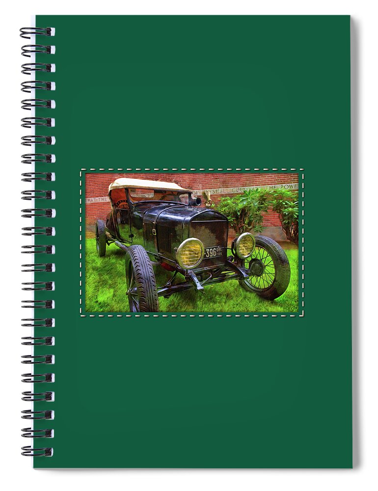 Model T Ford Spiral Notebook featuring the photograph Tin Lizzie by Thom Zehrfeld