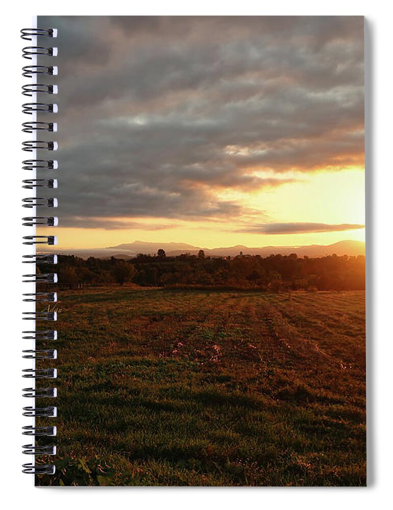 Mount Mansfield Spiral Notebook featuring the photograph Mount Mansfield September Sunrise Seven by Felipe Adan Lerma