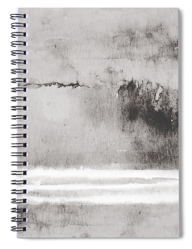 Abstract Spiral Notebook featuring the mixed media Ascending 4- Art by Linda Woods by Linda Woods