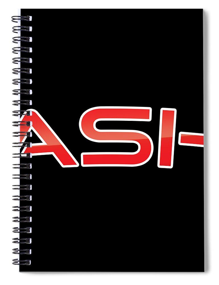 Ash Spiral Notebook featuring the digital art Ash by TintoDesigns