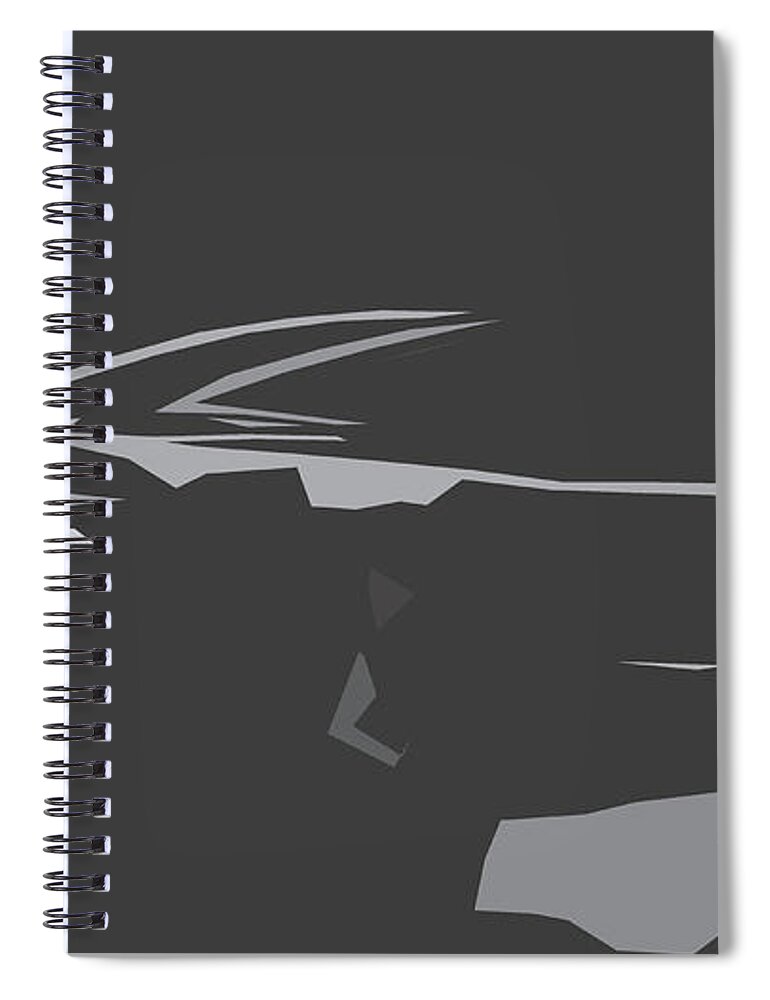 Car Spiral Notebook featuring the digital art Aston Martin DB9 Abstract Design by CarsToon Concept