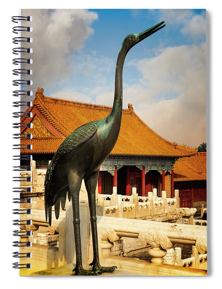 Forbidden City Spiral Notebook featuring the photograph At the Forbidden City by Kathryn McBride