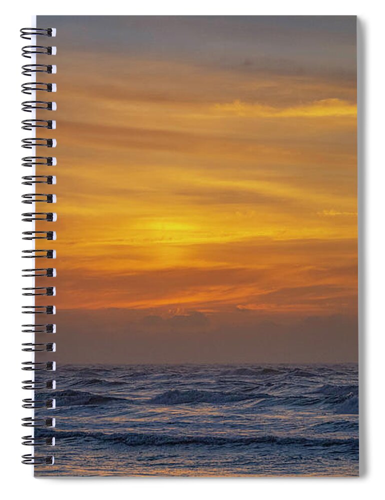 Sunrise Spiral Notebook featuring the photograph Atlantic Sunrise 2010-09 01 by Jim Dollar