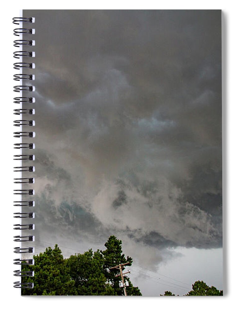 Nebraskasc Spiral Notebook featuring the photograph August Thunder 010 by Dale Kaminski