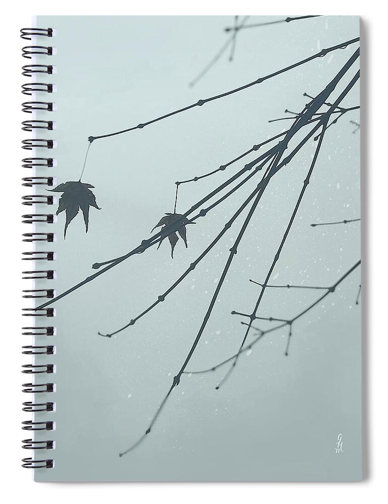 Silhouette Spiral Notebook featuring the digital art Auld Lang Syne by Gina Harrison