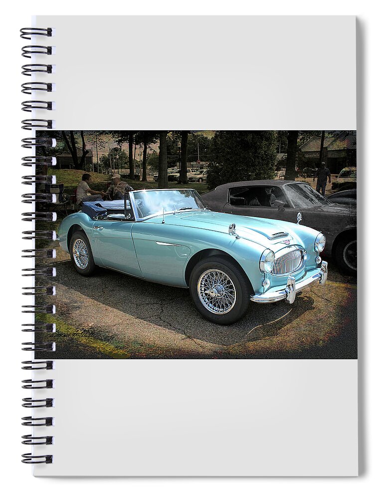 Car Spiral Notebook featuring the photograph Austin-Healey 3000 by Bonnie Willis