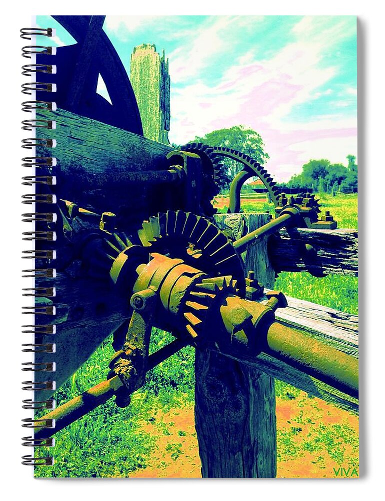 Rural Spiral Notebook featuring the photograph Australia - A Celebration by VIVA Anderson