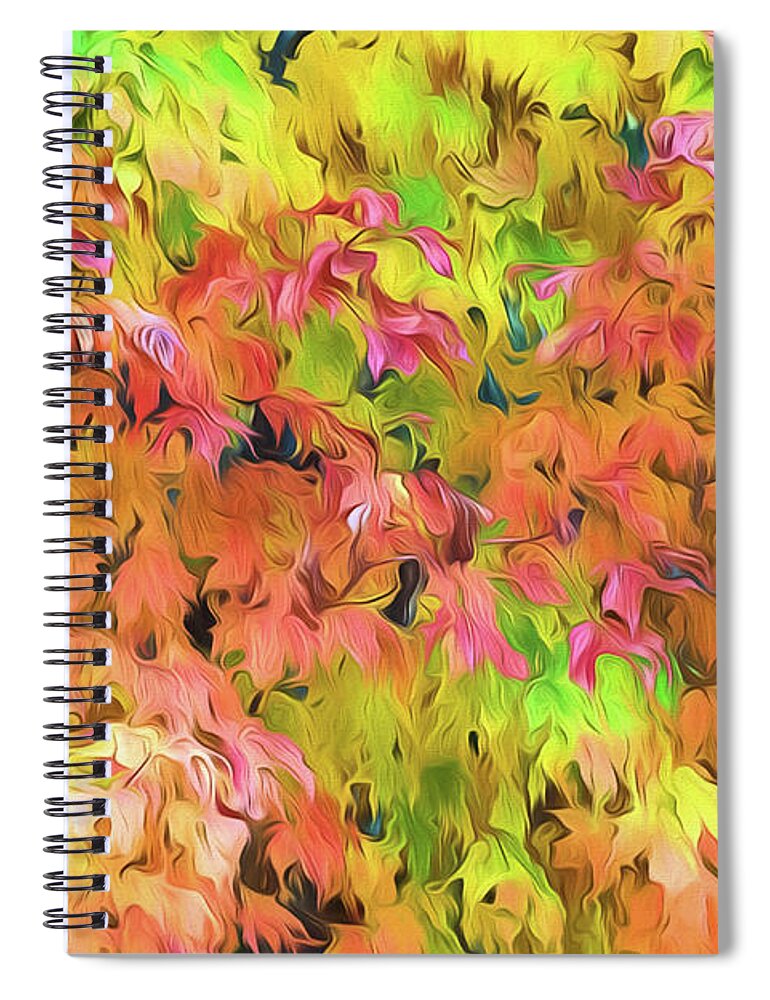 Foliage Spiral Notebook featuring the photograph Autumn Abstract by Cathy Kovarik
