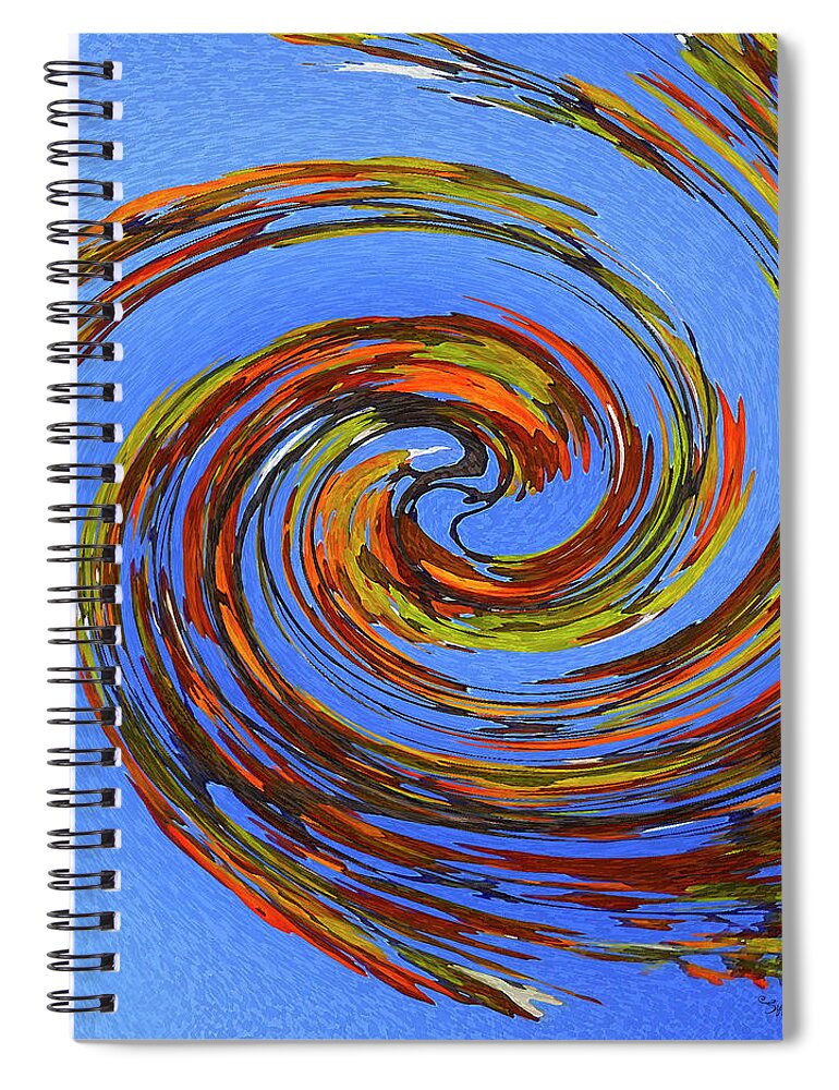 Autumn Spiral Notebook featuring the digital art Autumn Reflection by Sipporah Art and Illustration