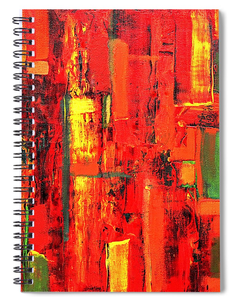 Autumn Spiral Notebook featuring the painting Autumn by VIVA Anderson