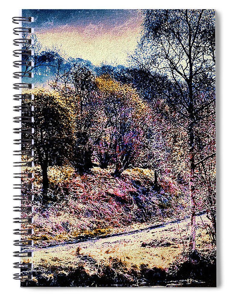 Autumn Spiral Notebook featuring the photograph Autumns End by Natalie Holland
