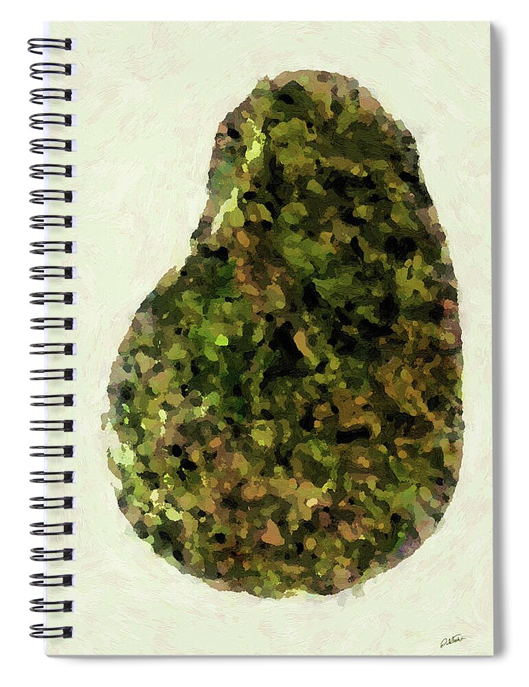Impressionist Spiral Notebook featuring the painting Avocado - DWP1645892 by Dean Wittle